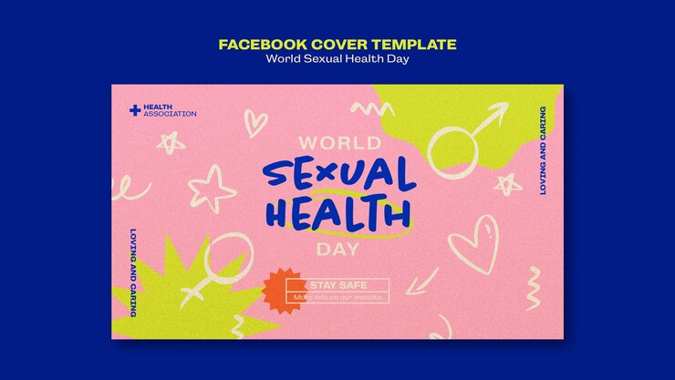 無料PSD 世界の性の健康の日facebookカバー