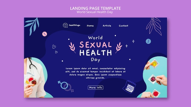 World sexual health day landing page