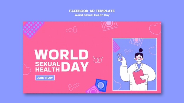 world sexual health day social media promo template