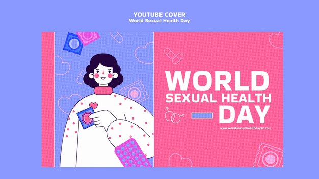 世界の性の健康の日YouTubeカバーテンプレート
