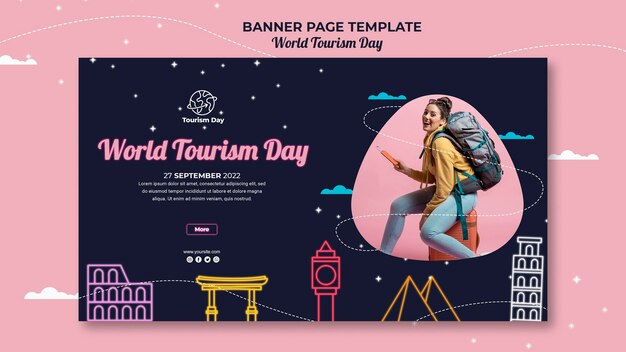 World tourism day banner template