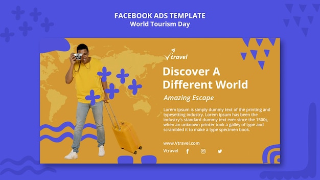 World tourism day facebook template