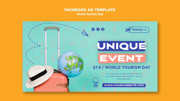World tourism day template design