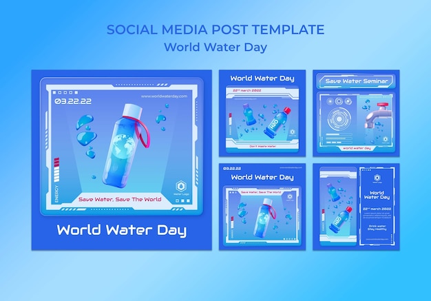 World water day instagram posts
