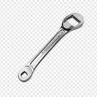 Free PSD wrench isolated on transparent background