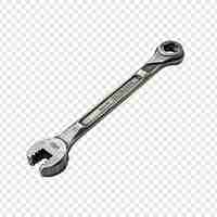 Free PSD wrench isolated on transparent background