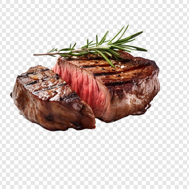 Xavier steak isolated on transparent background