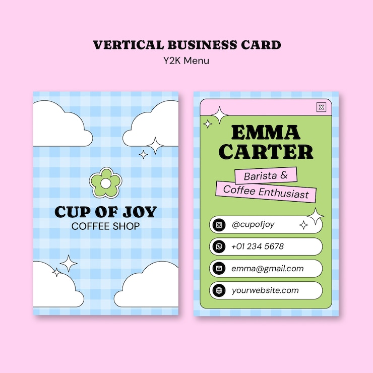 Free PSD y2k menu template
