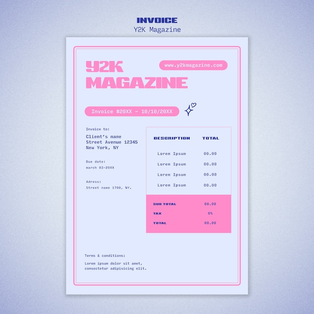 Free PSD y2k template design