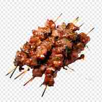 Free PSD yakitori isolated on transparent background