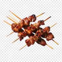 Free PSD yakitori isolated on transparent background