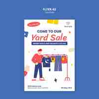 Free PSD yard sale poster template