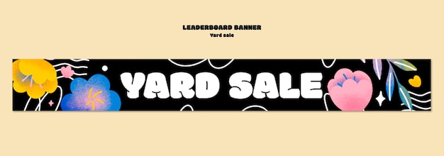 Free PSD yard sale template design