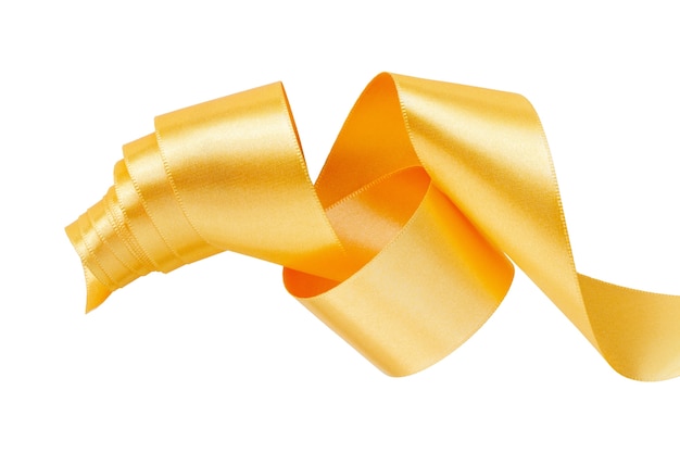 Free PSD yellow ribbon isolated