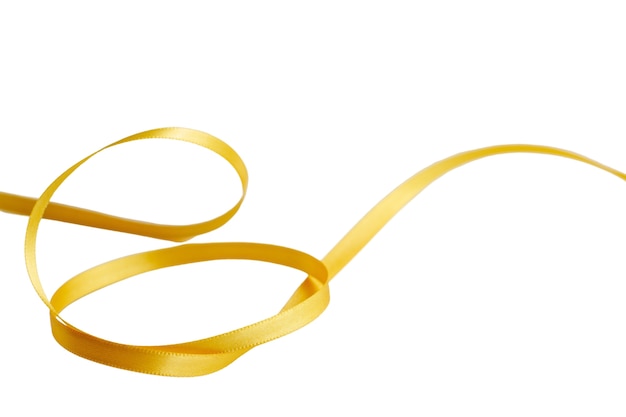 Free PSD yellow ribbon isolated