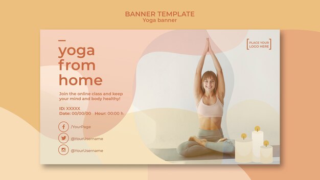 yoga banner template
