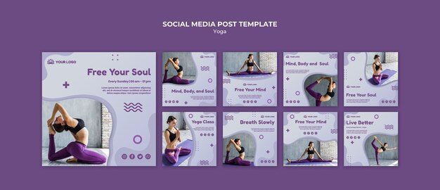 yoga concept social media post
