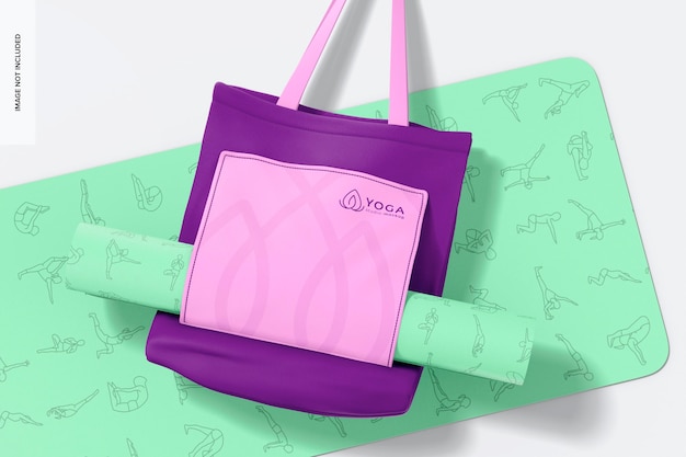 Yoga Mat Bag Mockup