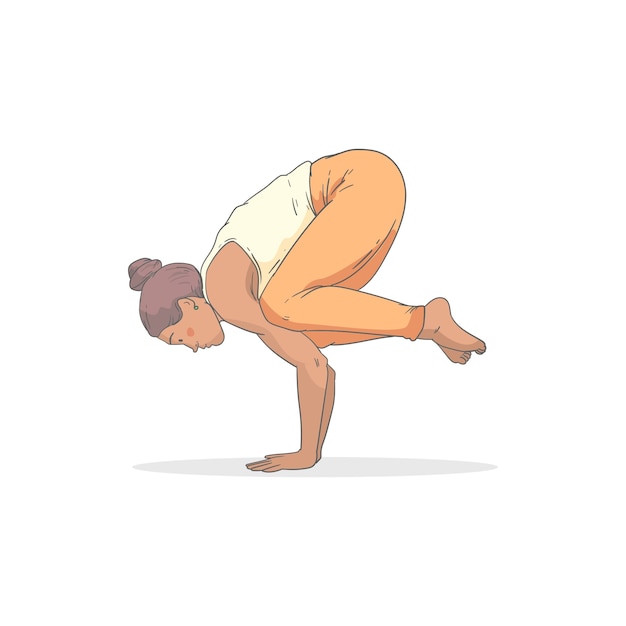 무료 PSD yoga pose and meditation isolated