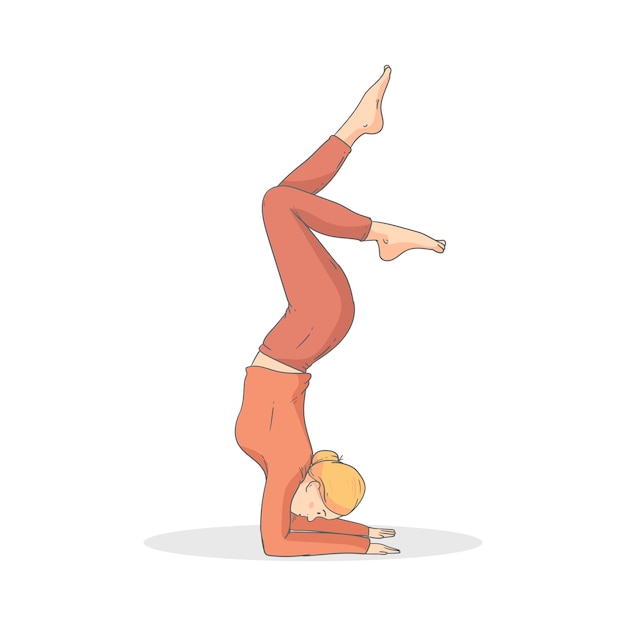 무료 PSD yoga pose and meditation isolated