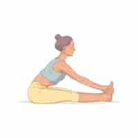 무료 PSD yoga pose and meditation isolated