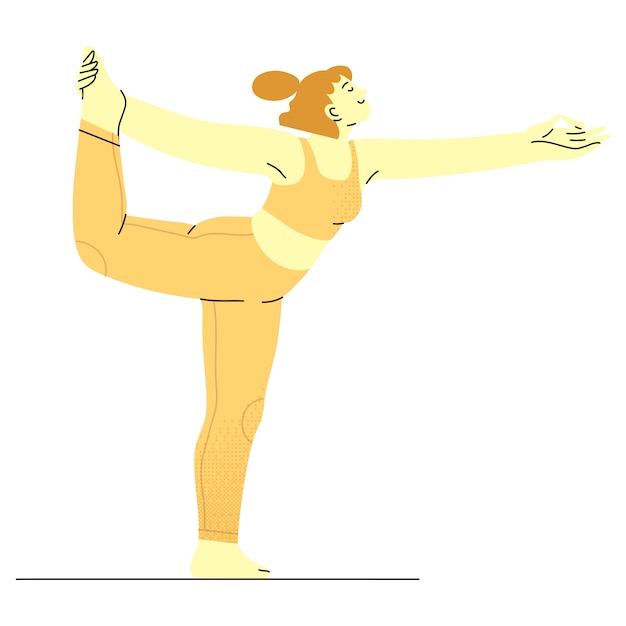 Yoga pose drawing
