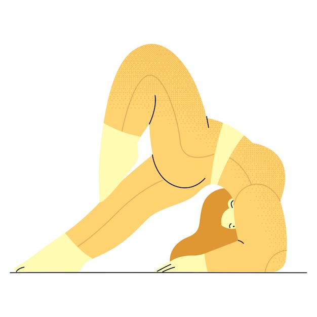 yoga pose drawing