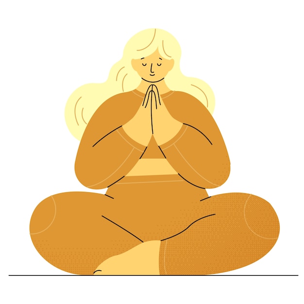 Yoga pose drawing
