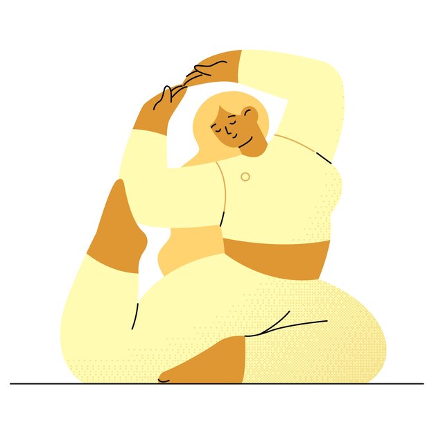 ヨガポーズの絵