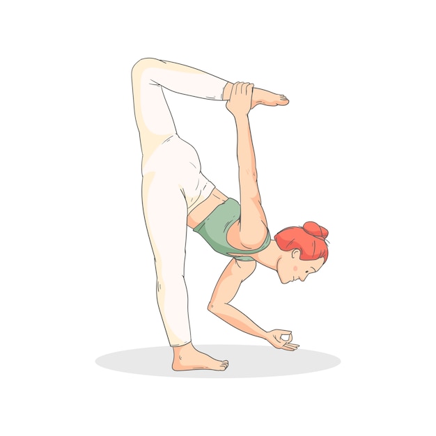 PSD gratuito yoga pose and meditation isolated