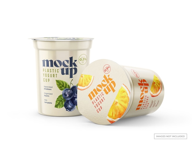 Download Free Psd Yogurt Cup Mockup