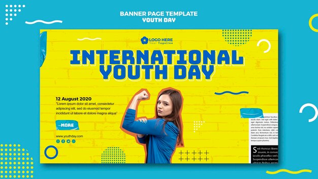 youth day event banner style