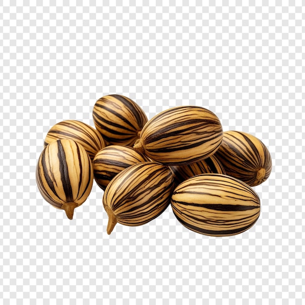 Zebrawood fruit isolated on transparent background