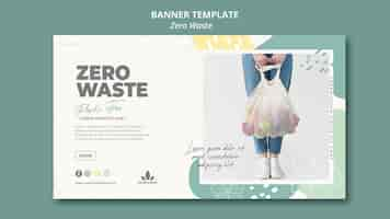 Free PSD zero waste banner template