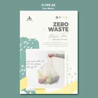 Free PSD zero waste flyer template