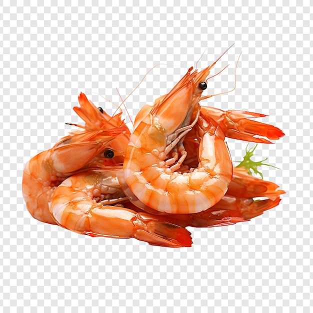 Free PSD zhejiang shrimp isolated on transparent background