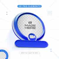 Free PSD zoom join now banner element icon isolated 3d render