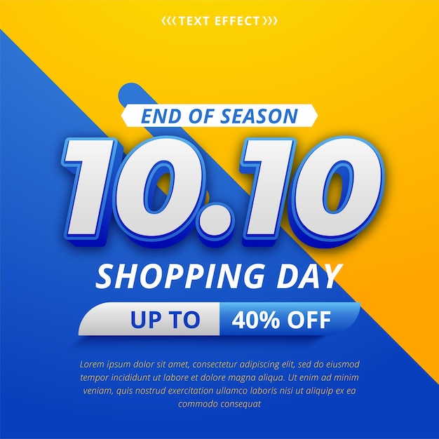 10.10 online shopping day sale banner