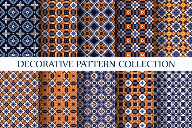10 현대 최소한의 원활한 패턴 컬렉션 추상 스타일