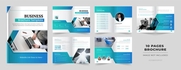 10 pages brochure template