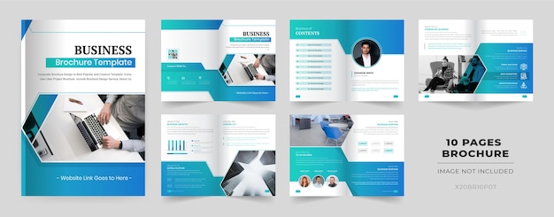 10 pages brochure template