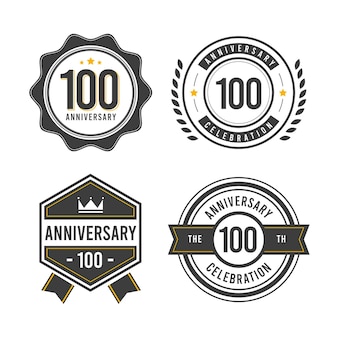 100 anniversary badge collection