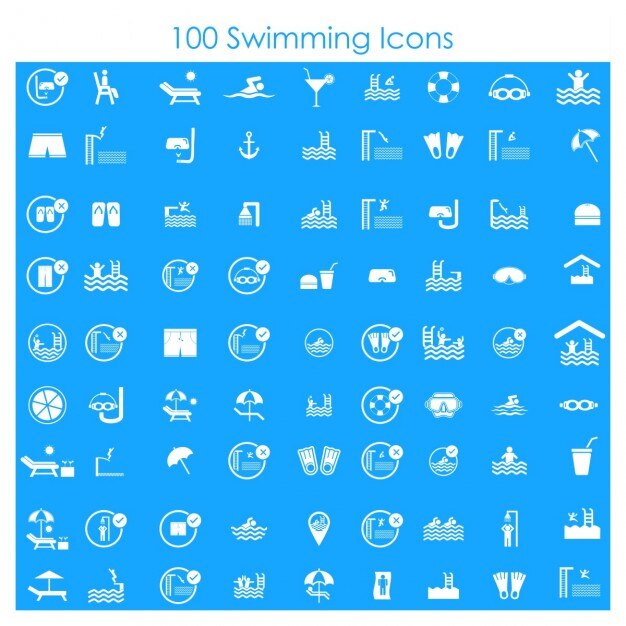 100水泳のアイコン