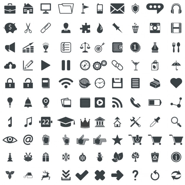 100 universal icons