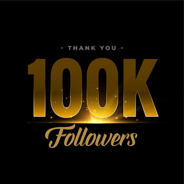 100k social media network followers and connections