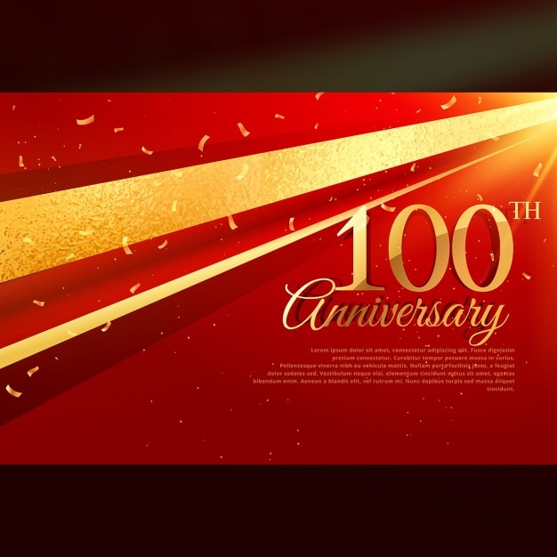 100th anniversary luxury red background