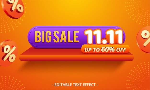 11.11 shopping day sale banner background