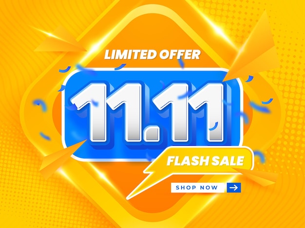 11 11 super big sale background promotion