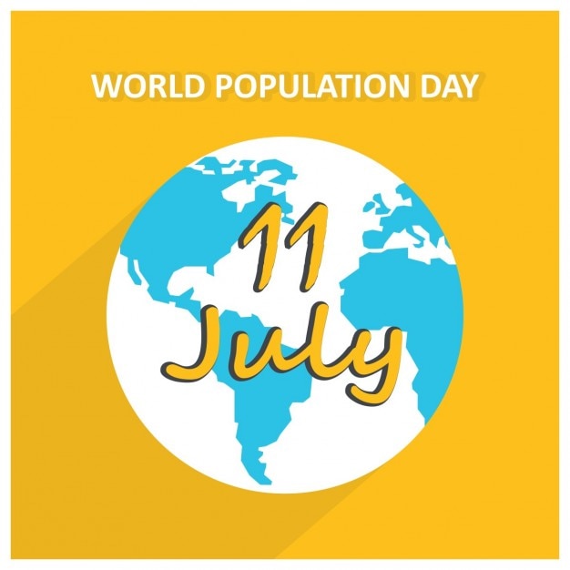 Free vector 11 july world population day