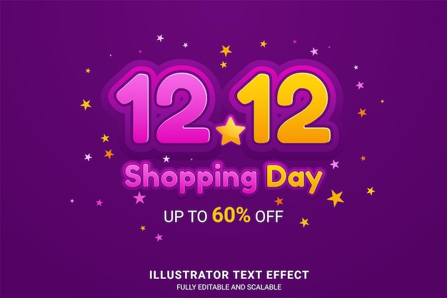 12.12 online shopping sale poster or flyer design